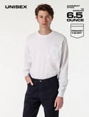 1810GD - L/S Pocket Crew 6.5oz