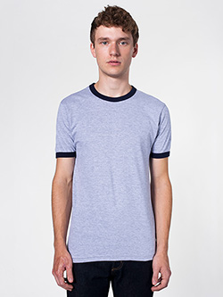2410W - Imported Fine Jersey Short Sleeve Ringer T-Shirt