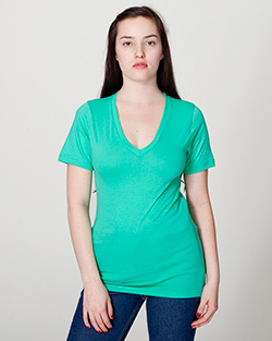 2456 - Fine Jersey Short Sleeve V-Neck