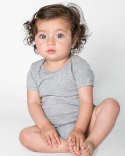 4001W - Imported Infant Baby Rib Short Sleeve One-Piece
