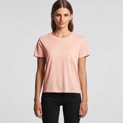 4046 - Women's Square Pocket Tee