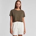 4062F - Women's Faded Crop Tee