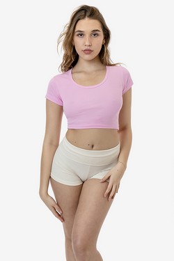 43080 - Baby Rib Scoopneck Crop Top 