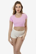 43080 - Baby Rib Scoopneck Crop Top 
