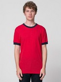 BB410W - Imported Poly-Cotton Short Sleeve Ringer T -Shirt