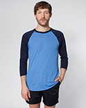 BB453 - Poly-Cotton 3/4 Sleeve Raglan Shirt