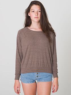 BR394W - Imported Tri-Blend Light Weight Raglan Pullover