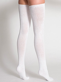 CARSASKTH7 - Cotton Solid Thigh-High Sock