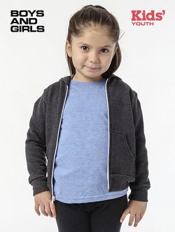 F2097 - Kids Poly Cotton Zip Hoody