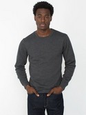F496W - Imported Flex Fleece Crewneck Pullover Sweatshirt