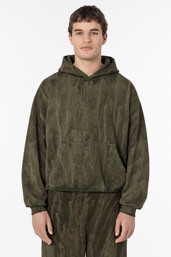 HF09DD - 14 oz Fleece Hooded Pull over Drip dye