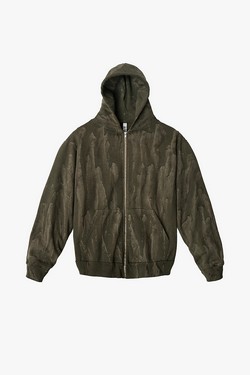 HF10DD - 14 oz Fleece Full Zip Drip dye