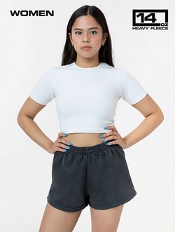 HF314GD - Garment Dye Heavy Fleece Short