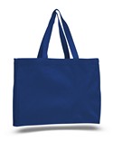 Q750  - Canvas Gusset Tote Bag