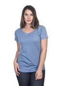 W1216 - Women's Cotton Modal Scoop Neck T-Shirt