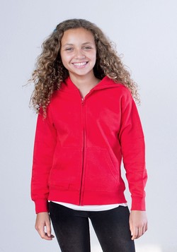 Y2700 - Youth Hooded Full-Zipper Sweatshirt