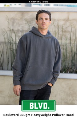IND330BLV - Boulevard Heavyweight Streetwear Pullover Hoodie